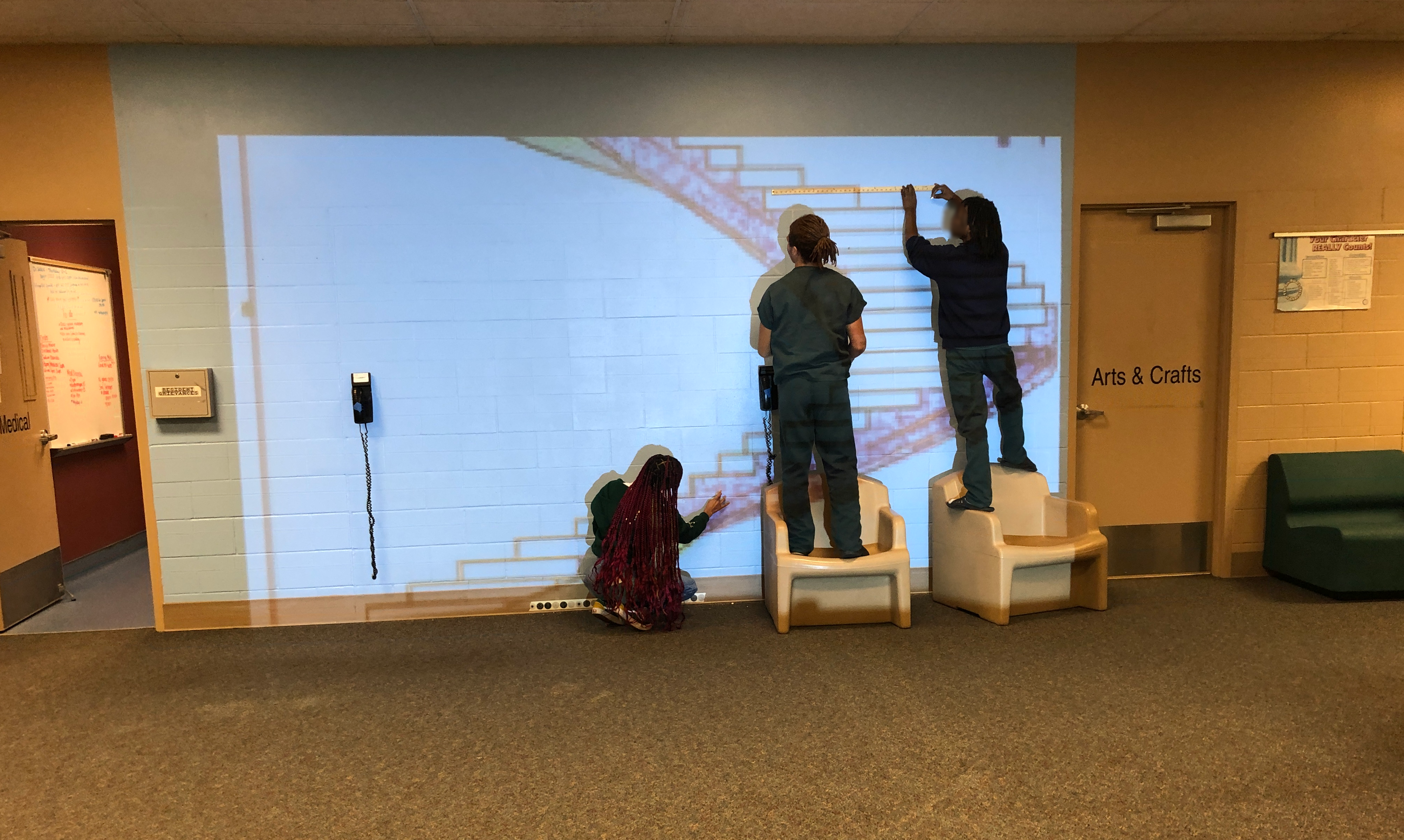 "The First Step" mural @ Dane County Juvenile Detention Center