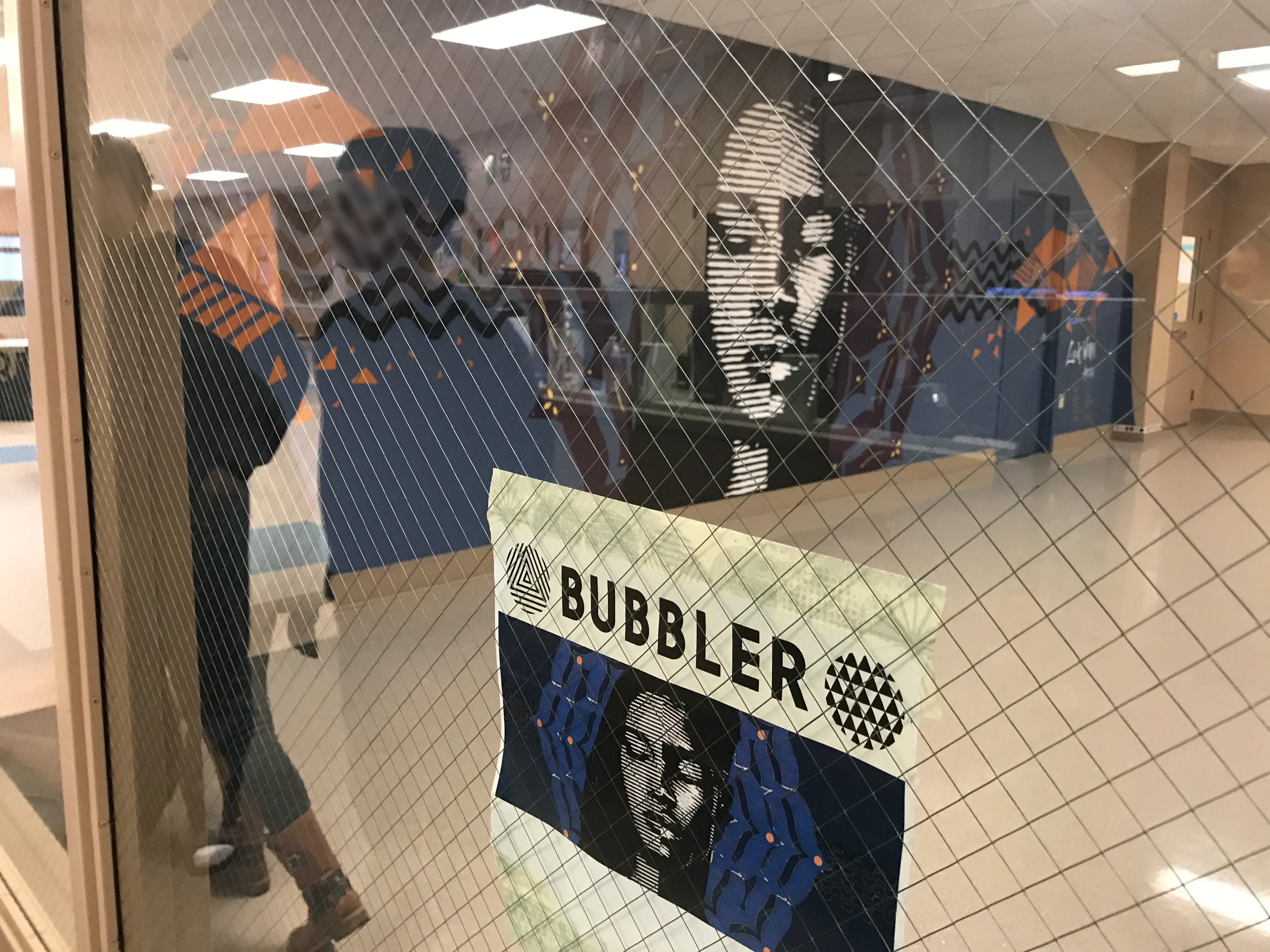 Madison Public Library Bubbler Making Justice "look within" mural residency with Audifax