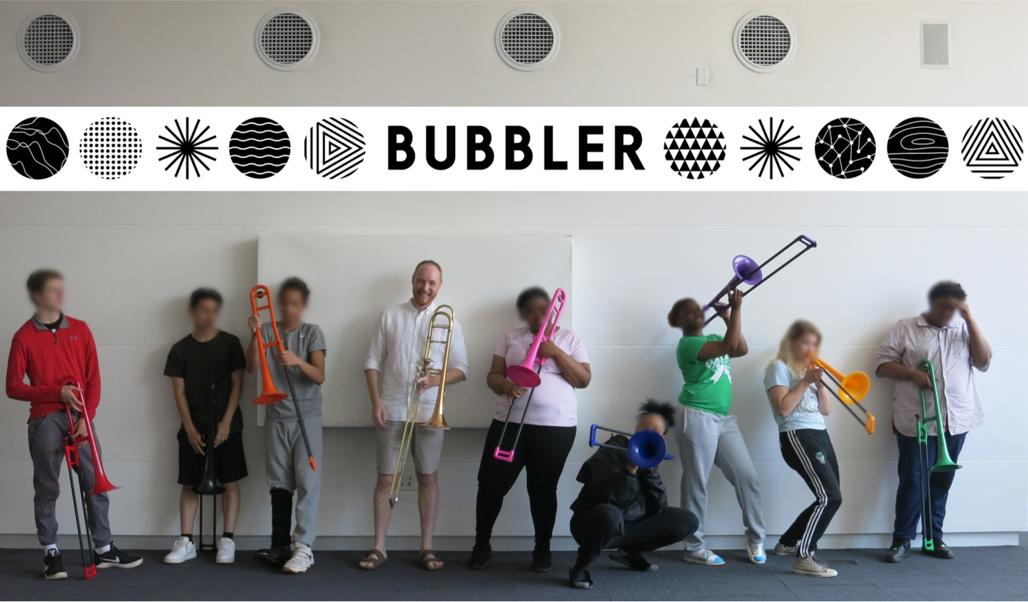 Bubbler Making Justice trombone workshop with Will Porter