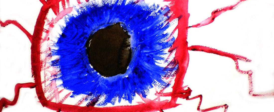 Illustration bloodshot eye