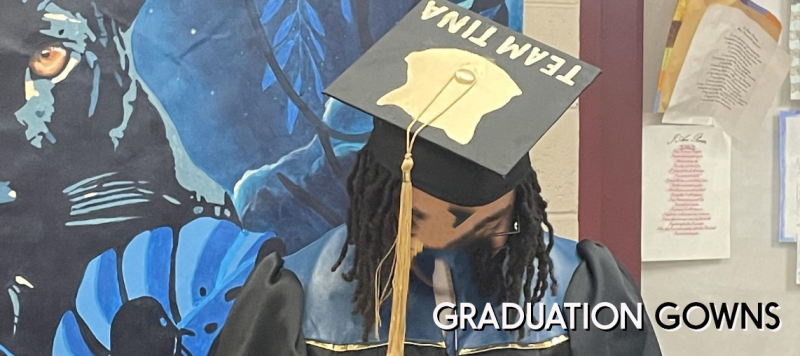 Graduation Gown sewing project at Dane County Jail in Madison, WI.